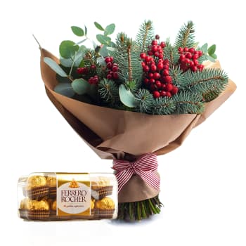 Eucalyptus Christmas Bouquet – view 2