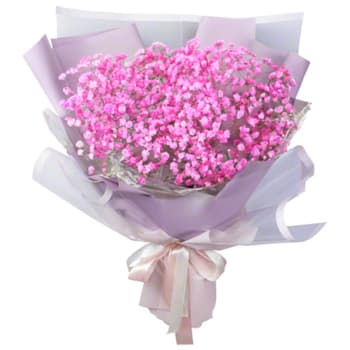 Pink Baby Breath Bouquet – view 2